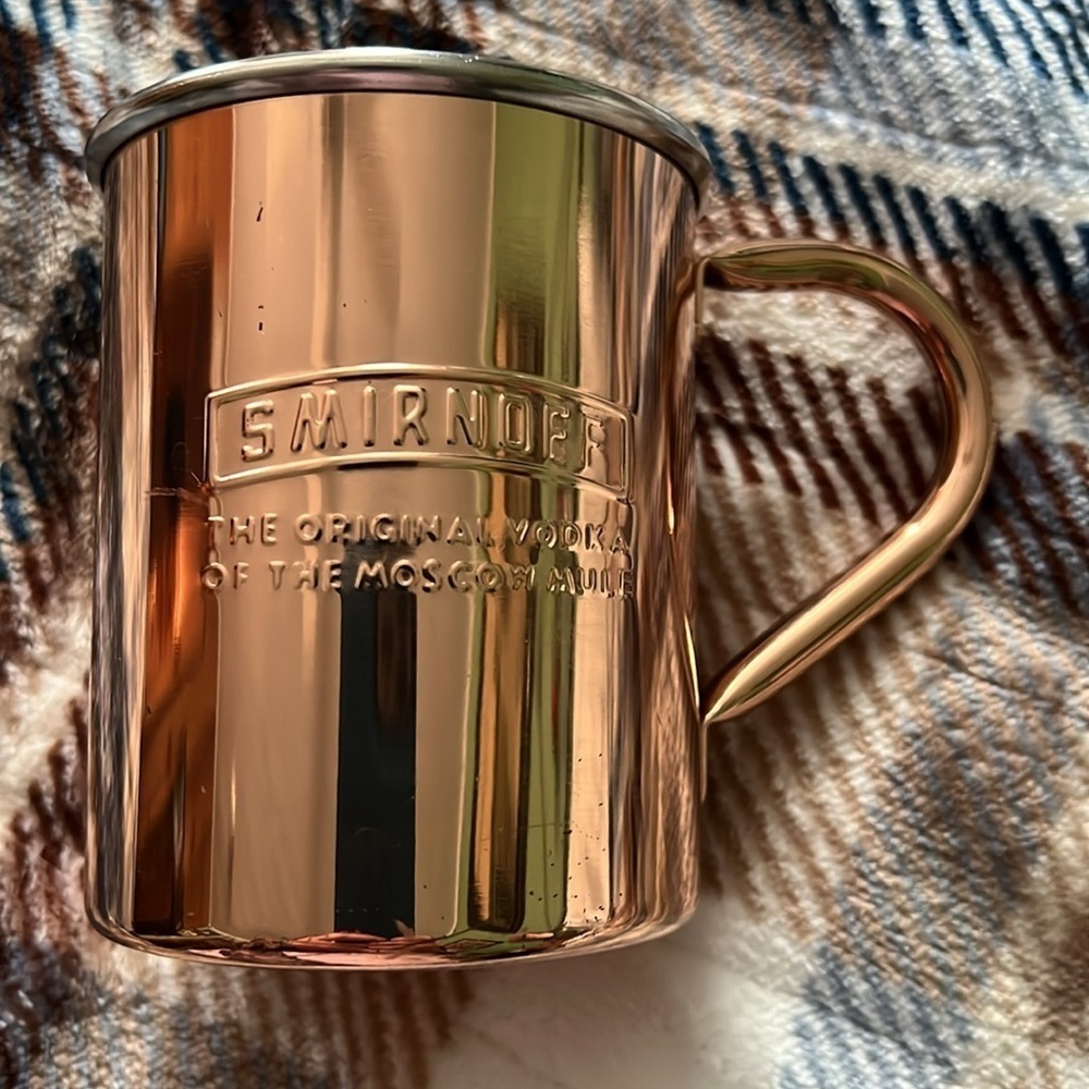 One Smirnoff “The Original Vodka Of The Moscow Mule” Copper Mug